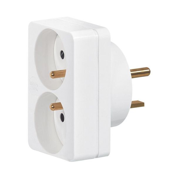 Adaptateur Pour Branchement De 2 Fiches 2P+T 16A Sur Une Pri legrand 090038