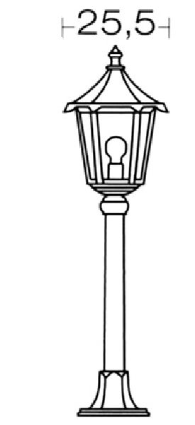 Monaco - lant.+mat ip43 ik02, cuivré, e27 100w max., lampe non incl., - 3061