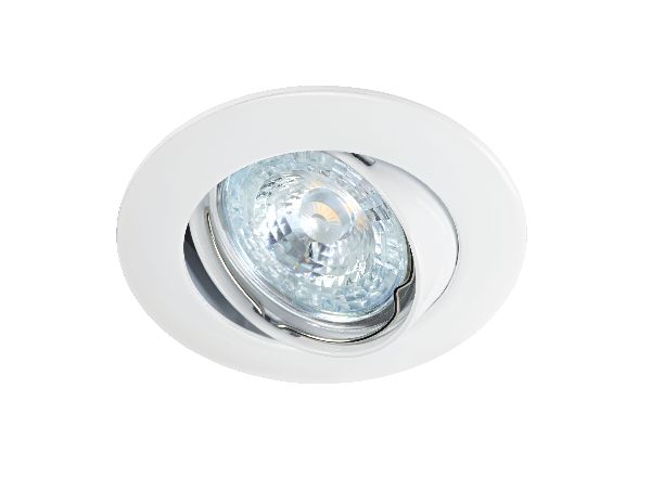 Lunar 230 cx -encastré gu10, rond, basc., blanc, connex. s/outil, lamp - 4559