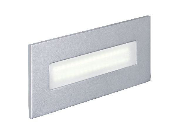 Baliz 3 - encastré mur rectang., fixe, gris, led intég. 2,76w 4200k 22 - 50268