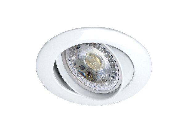 Lunar -encastré rond, bascul., gu5,3, blanc, ip20 a/lpe led 6w 3000k 4 - 51114