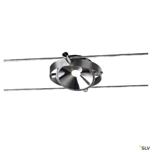 DURNO, spot pour câble tendu T.B.T. TENSEO intérieur, chrome, LED, 6W, 2700K 1002863