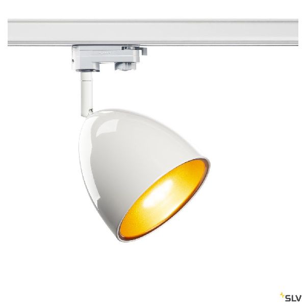 PARA CONE 14, spot pour rail 3 allumages, intérieur, blanc laqué, GU10/QPAR51, 2 1002877