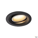 NUMINOS® MOVE M, encastré plafond orientable, 40°, noir/blanc, LED 17,55W 2700K 1003557