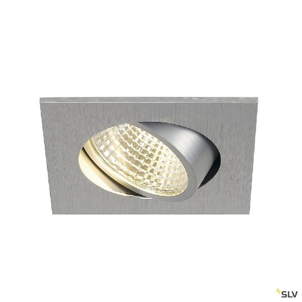 NEW TRIA 68 carré, LED, encastré, alu brossé, 5,3W, 3000K, 38°, al 113966