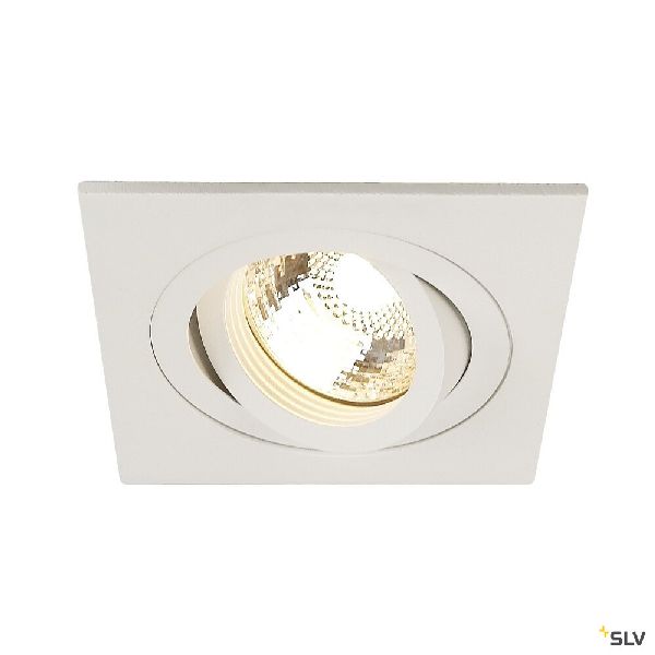 PIREQ, encastré de plafond intérieur, carré, blanc mat, GU10/QPAR51, 50W max 199991