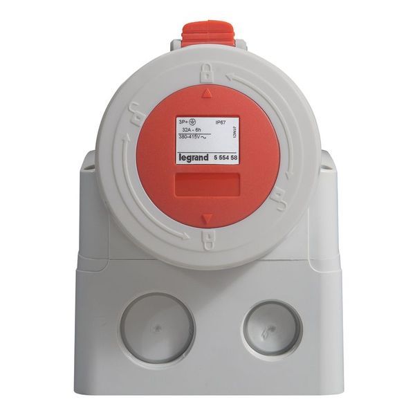Prise Saillie P17 Ip66/67 32A 380V~ À 415V~ 3P+T legrand 555458