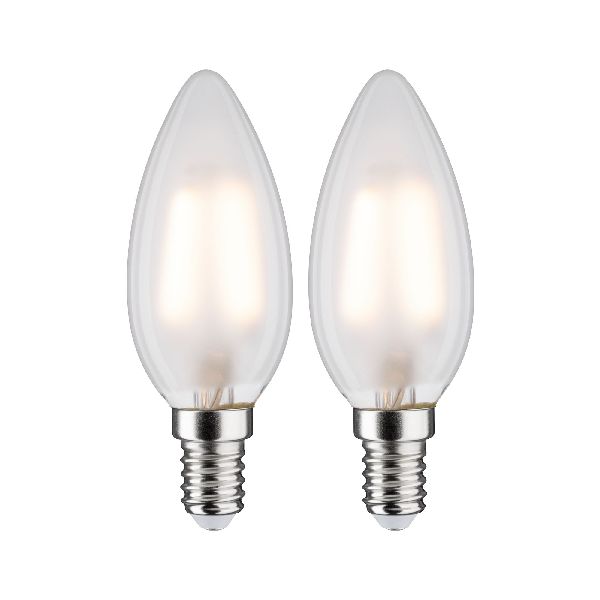 LED filament flamme x2 250lm E14 2700K dépoli 3W 230V