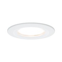 Kit ENC Nova Coin rond fixe LED 1x6W 2700K 230V blanc dépoli/Alu