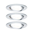 Kit ENC Nova rd orie LED 3stepdim 3x6,5W 230V GU10 51mm Alu tourné/Alu