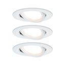 Kit ENC Nova Coin 3 niv grad rond nr LED 3x6W 2700K 230V blanc dépoli/Alu