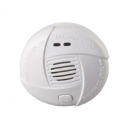 Détecteur autonome de fumée DAAF Ø 67mm pile lithium 10 ans NF