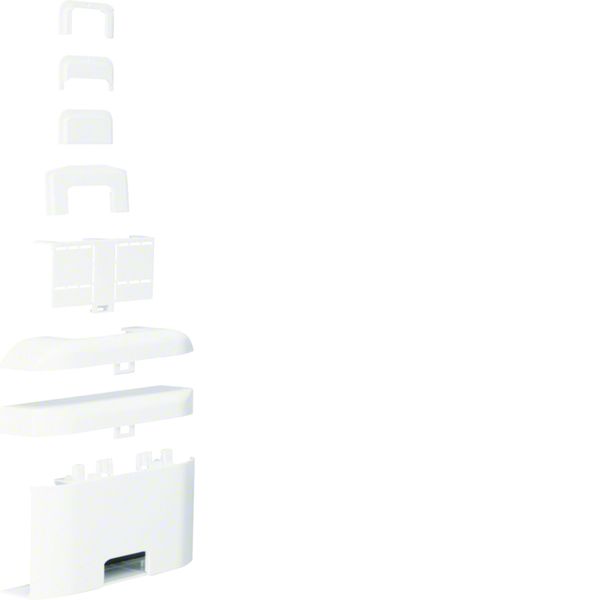 Té de dérivation pour moulure Ateha 20x50mm, Blanc ATA205089016