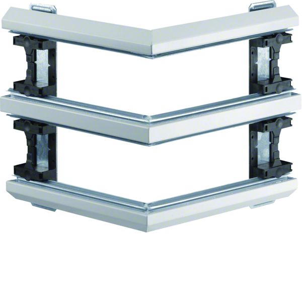 Angle extérieur pour BKIS épais 12,5mm double hauteur acier RAL9016 Pure BKIS121303D9016