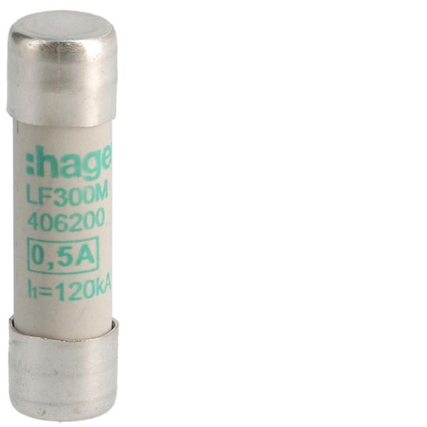 Cartouche fusible industrielle 10x38 aM 0.5A LF300M