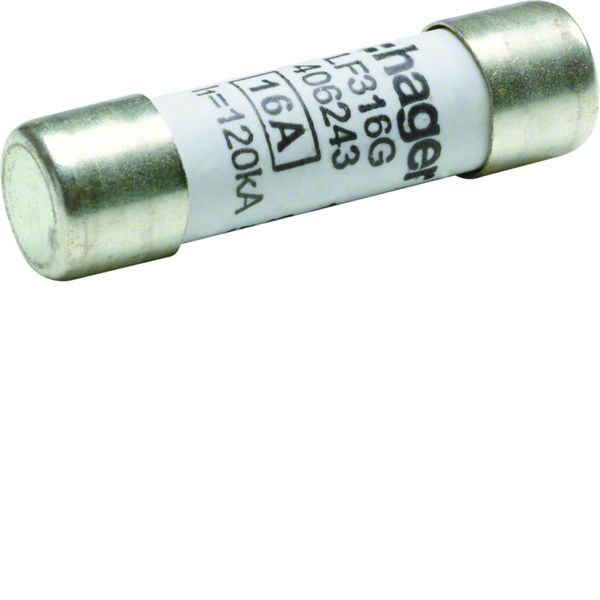 Cartouche Fusible cylindrique 10x38mm gG 16A 500V AC 120kA LF316G