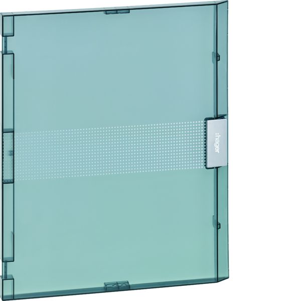 Porte transparente pour coffret vega largeur 18 modules hauteur 2 rangées VZ218T