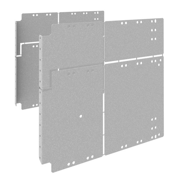 Cloison latérale arrière pour jeu de barre optimisé en prof.quadro evo 300x800 UC3080BSO