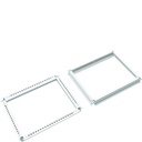 Cadres haut et bas armoire quadro evo P600xL400mm Blanc pur FN029EW