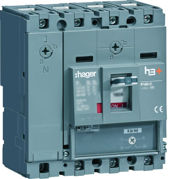 Disjoncteur Boitier Moulé h3+ P160 MAG (ICB) 4P4D In63A Icu70kA à cage HES064BC