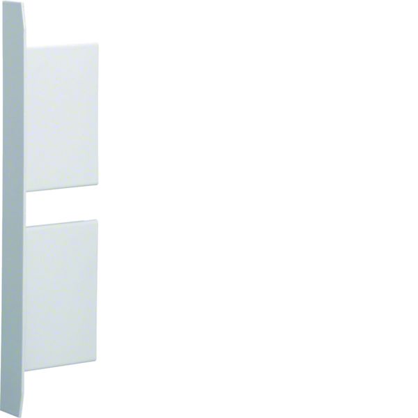 Embout pour BKIS épais 25mm 2 compartiments acier RAL 9016Pure BKIS251306D9016