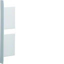 Embout pour BKIS épais 25mm 2 compartiments acier RAL 9016Pure BKIS251306D9016