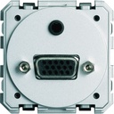 SUB-D15 (VGA+minijack) gallery à vis WXF641