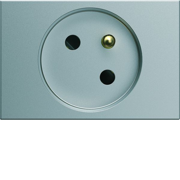 Prise de courant speciale goulotte gallery 2P+T 16A titane WXF421T