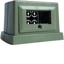 Borne pour 4 prises 45x45 pour AK grise AKT445