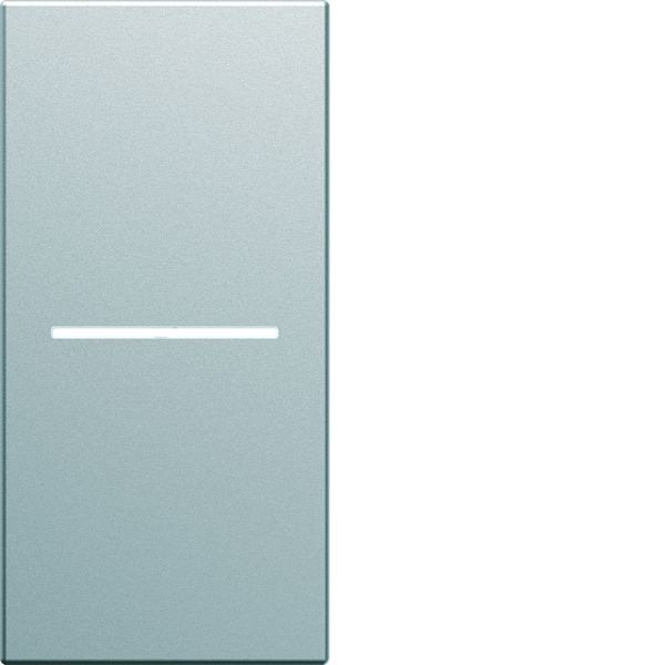 Enjoliveur Gallery interrupteur à voyant 1 module , finition Titane WXD011T