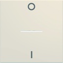 Enjoliveur Gallery interrupteur marquage 0-1 à voyant, 2 modules, finition Dune WXD013D