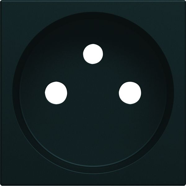 Enjoliveur Gallery prise de courant à puits 2P+T, finition Nuit WXD100N