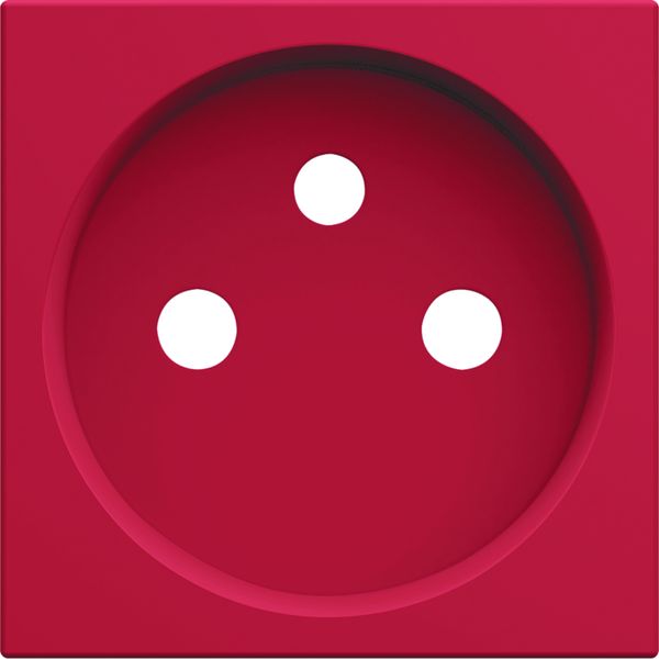 Enjoliveur Gallery prise de courant à puits 2P+T, finition Rouge WXD100R