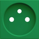 Enjoliveur Gallery prise de courant à puits 2P+T, finition Vert WXD100V