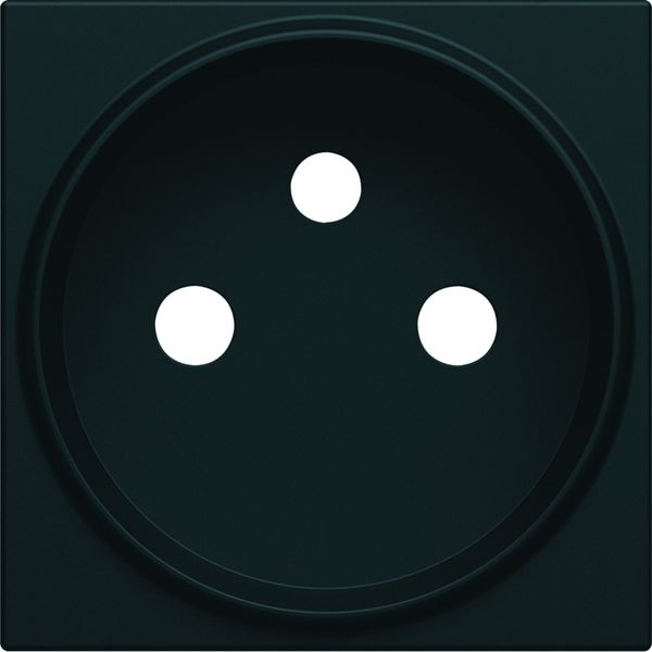 Enjoliveur Gallery prise de courant rénovation 2P+T, finition Night WXD105N