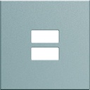 Enjoliveur Gallery prise double USB, finition Titane WXD112T