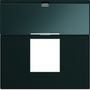 Enjoliveur Gallery prise RJ45 avec porte étiquette 2 modules, finition Night WXD206N