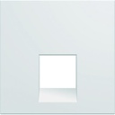 Enjoliveur Gallery prise RJ45 45° 2 modules, finition Pure WXD230B