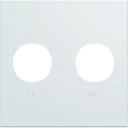 Enjoliveur Gallery prise TV + FM 2 modules, finition Pure WXD253B