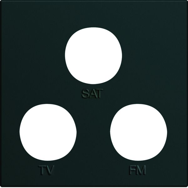 Enjoliveur Gallery prise TV + FM + SAT 2 modules, finition Night WXD256N