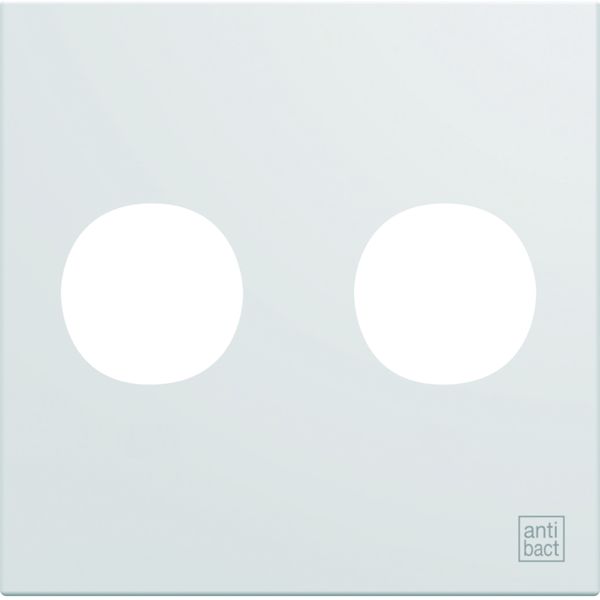 Enjoliveur prise double F 2M gallery antibactérien WXD259H