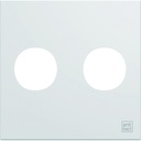 Enjoliveur prise double F 2M gallery antibactérien WXD259H