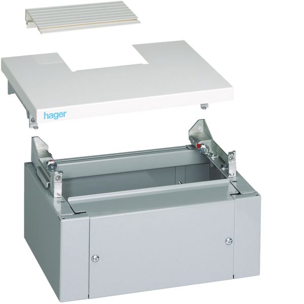 Kit tête et socle IP43 IK08 pour armoire quadro4 260x370mm RAL9010 Blanc pur FC446