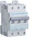 Disjoncteur 6A 3P 6-10kA Courbe C 3module NFT306