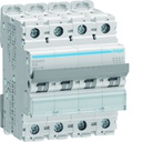 Disjoncteur 6A 4P 25kA Courbe B 4modules NQN406