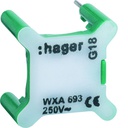 Voyant Gallery pour interrupteur, 230V, Vert WXA693