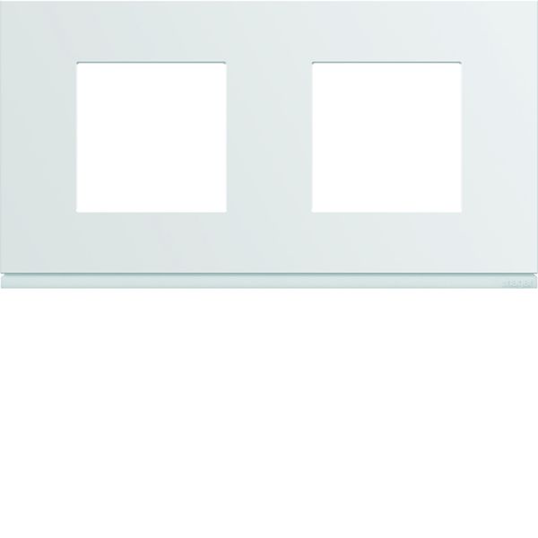 Plaque de finition Gallery 2 postes Pure entraxe 71 mm WXP0012