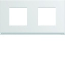 Plaque de finition Gallery 2 postes Pure entraxe 71 mm WXP0012