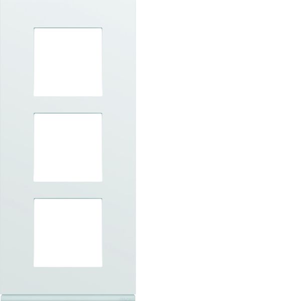 Plaque de finition Gallery 3 postes verticale Pure entraxe 57 mm WXP0023