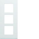 Plaque de finition Gallery 3 postes verticale Pure entraxe 57 mm WXP0023